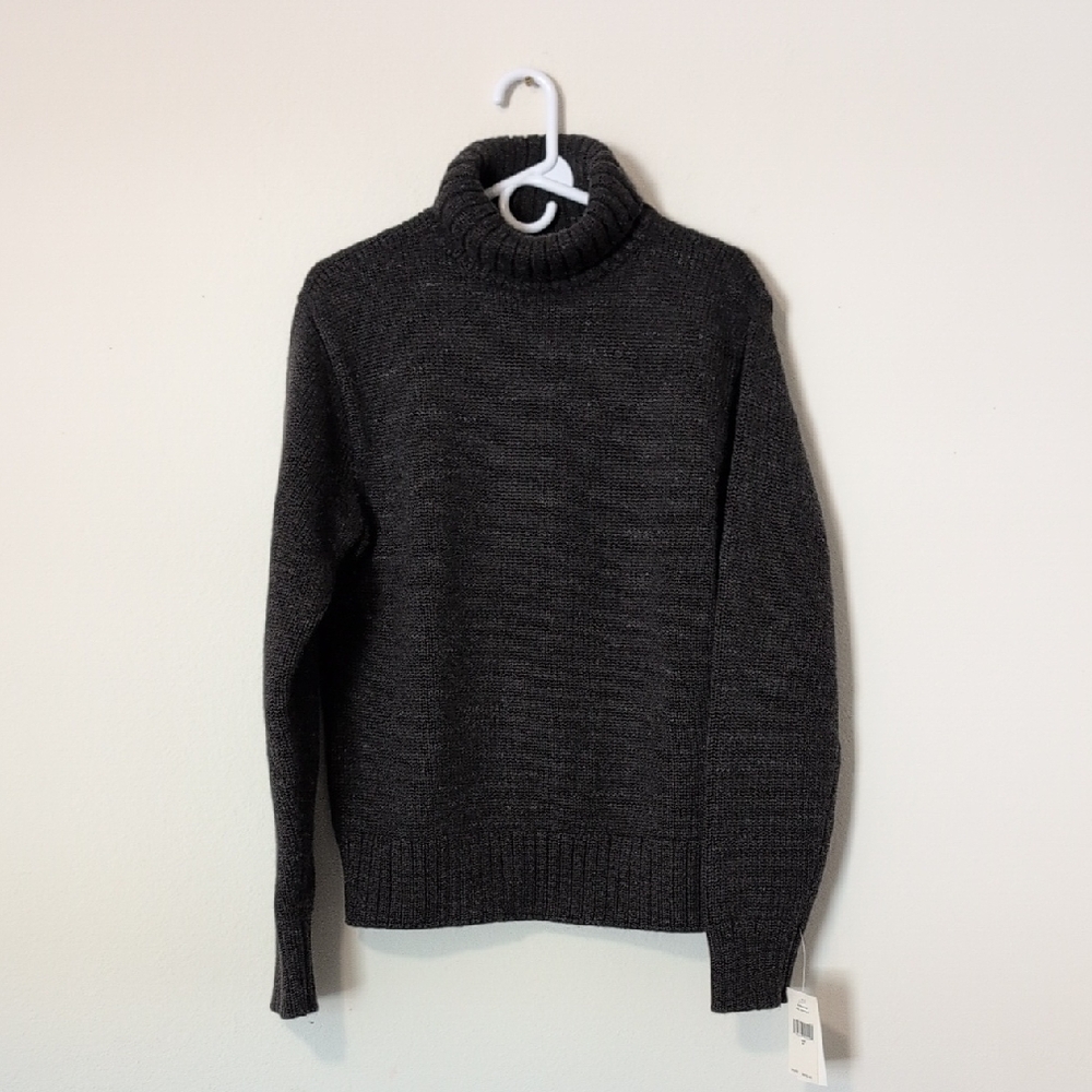 Ralph Lauren Double RL Dark Gray Turtleneck Sweater